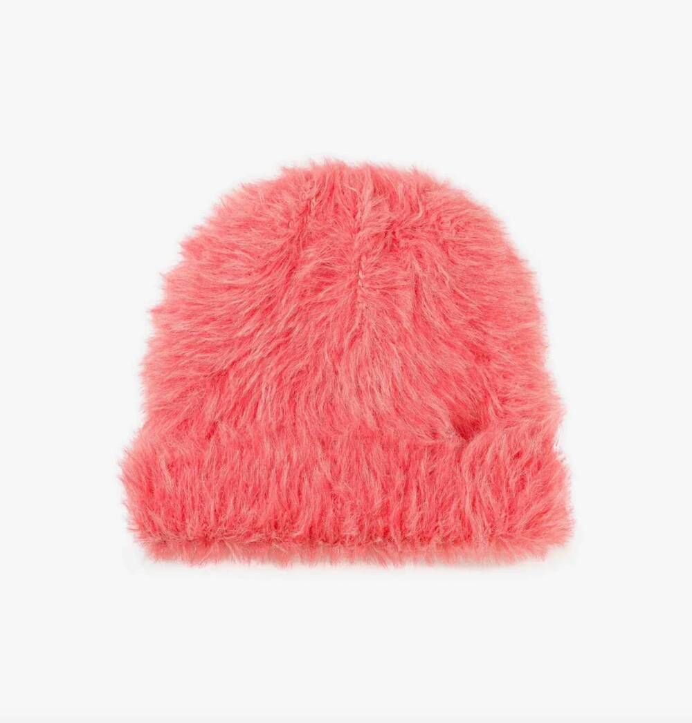 NEW VERLOOP women's fur knit beanie in melon